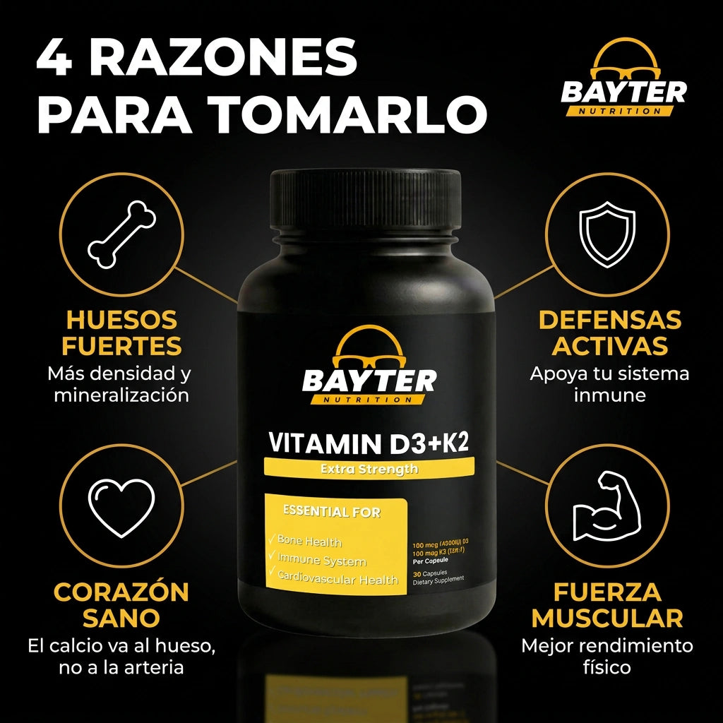 VITAMIN D3+K2 - 30 CAPSULES