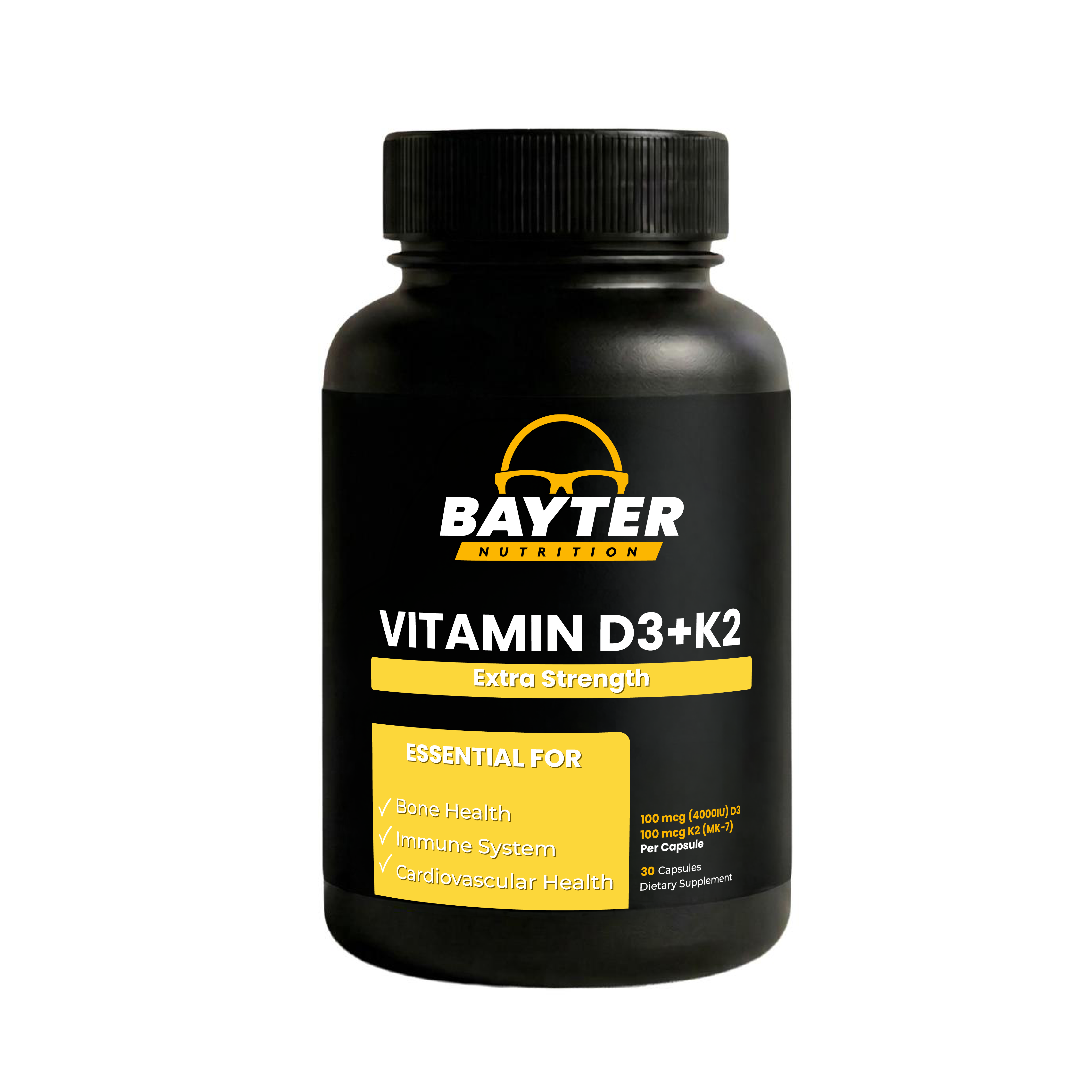 VITAMIN D3+K2 - 30 CAPSULES