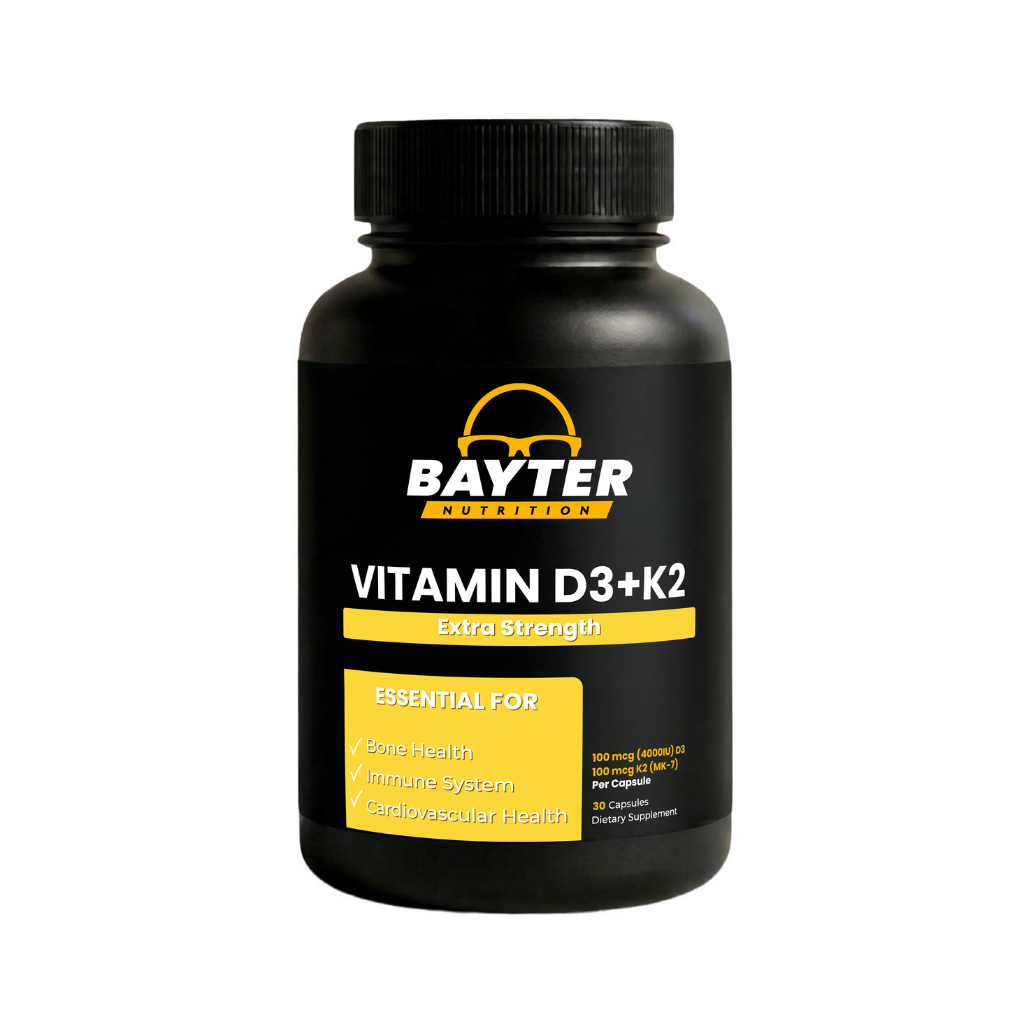 Vitamin D3+K2 (30 Capsules)